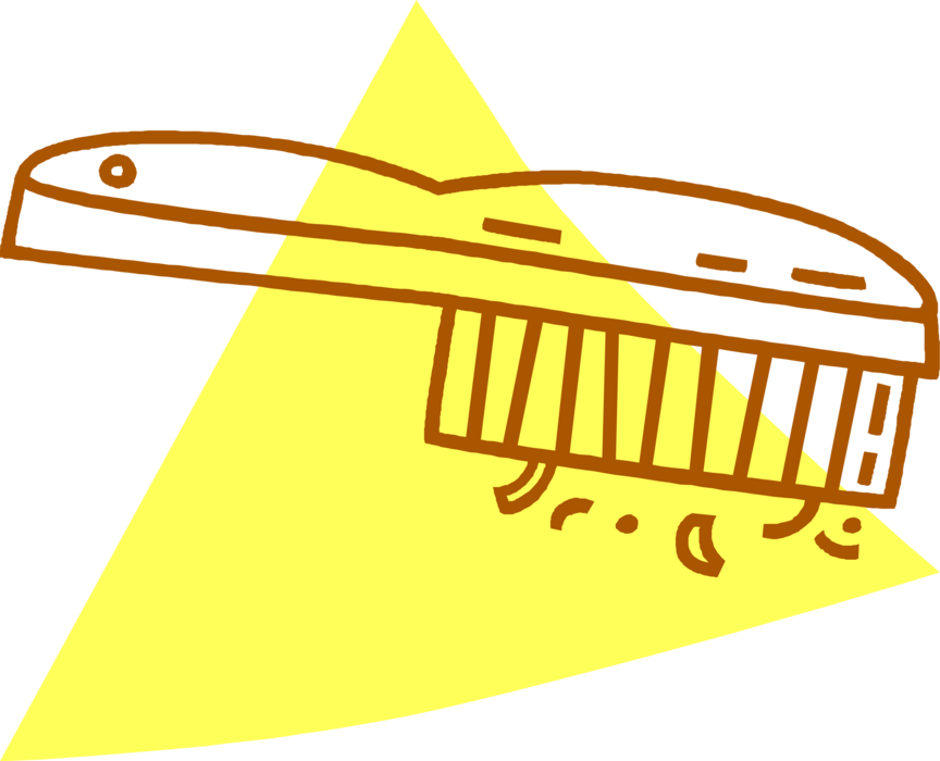 Vector Illustration of Wire Brush Made of Steel Wire Bristles