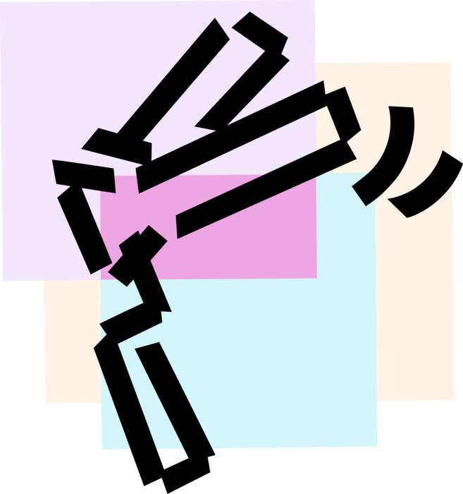 Vector Illustration of Ratchet Purim Noisemaker Gragger used to Drown out Haman’s Name from Megillah in Judaism