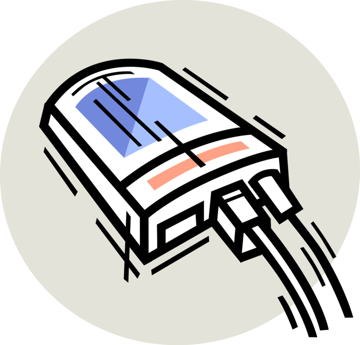 Vector Illustration of Modem Modulator-Demodulator Network Hardware Symbol