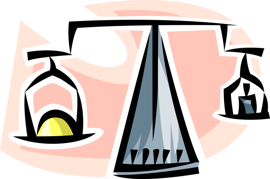 Vector Illustration of Weigh Scale Force-Measuring Device for Weight Measurement