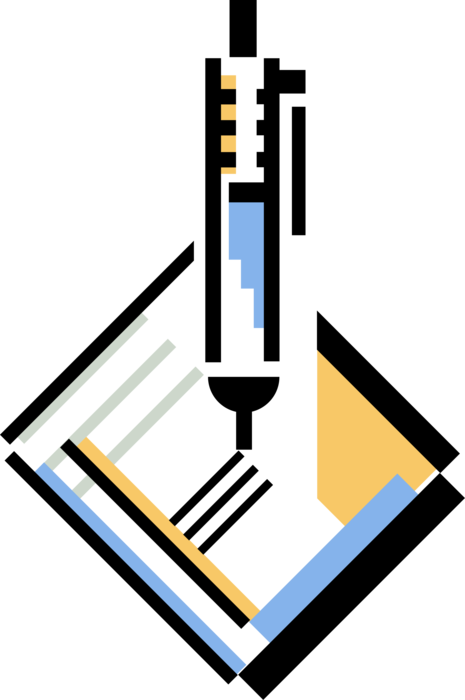 Vector Illustration of Retractable Ballpoint Pen Writing Instrument Available in Disposable and Refillable Models