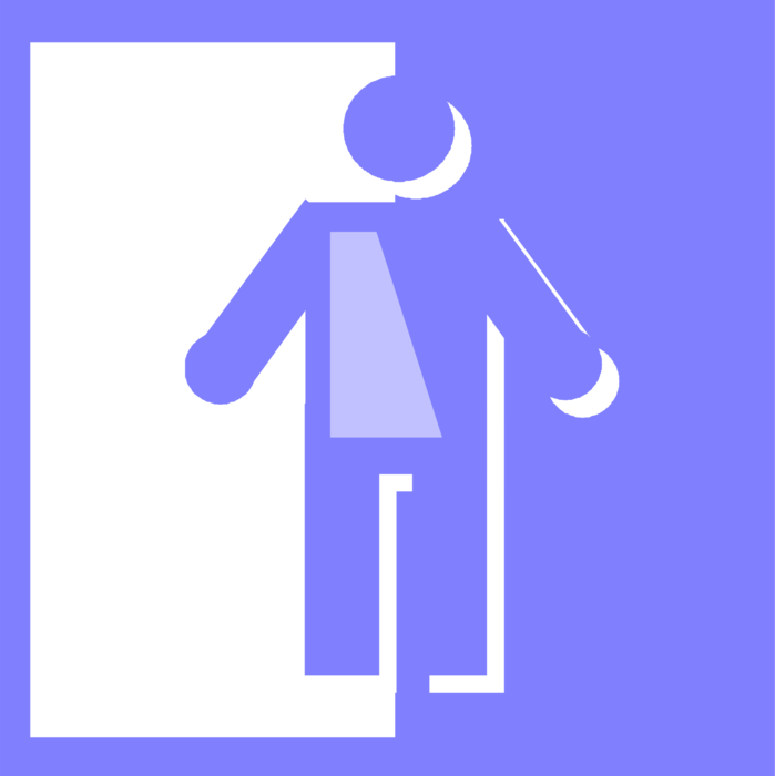 Vector Illustration of Male Human Symbol