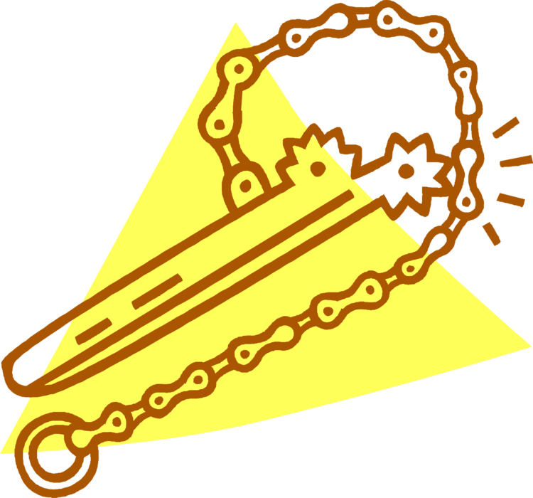 Vector Illustration of Forestry Logging and Wood Processing Industry Chainsaw Sharpener