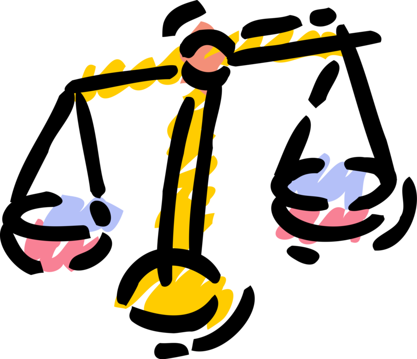 Vector Illustration of Weighing Scales Force-Measuring Devices for Weight Measurement