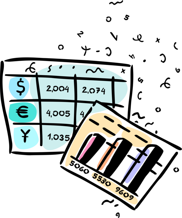 Vector Illustration of Infographic Sales Profit Chart Diagram Graphical Representation of Data