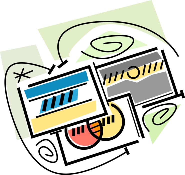 Vector Illustration of Credit Cards Issued to Users as Method of Payment Cards Instead of Cash