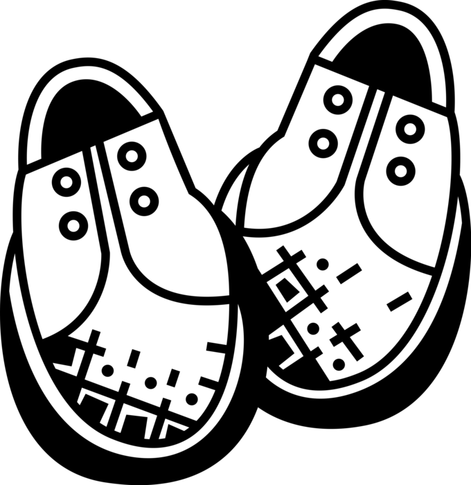 Vector Illustration of Footwear Dress Shoes