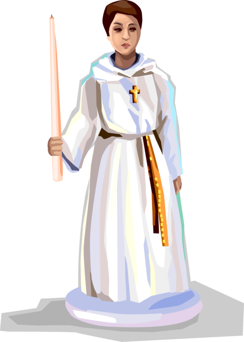 Vector Illustration of First Communion Solennelle