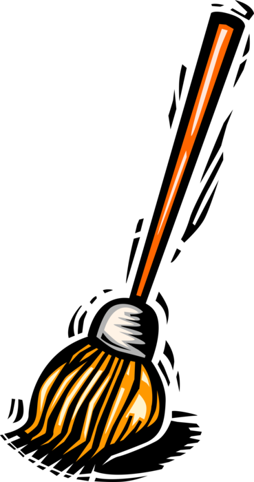 Vector Illustration of Mop used for Cleaning and Washing Floors