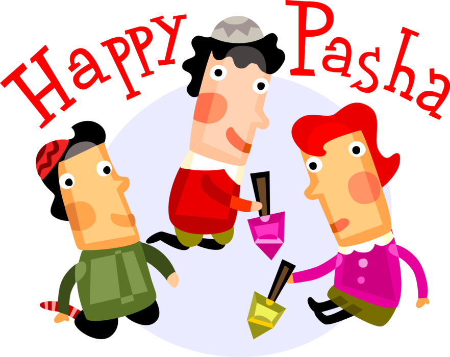 Vector Illustration of Happy Pasha Easter
