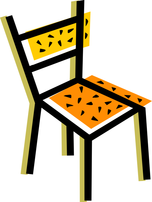 Vector Illustration of Home Furnishings Chair Furniture