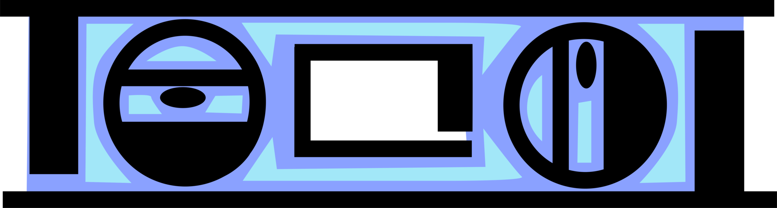 Vector Illustration of Spirit or Bubble Level Horizontal or Vertical Levelling Instrument