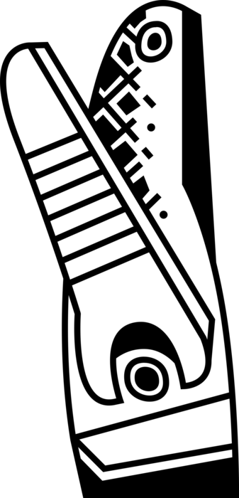 Vector Illustration of Nail Clippers Trim Fingernails and Toenails