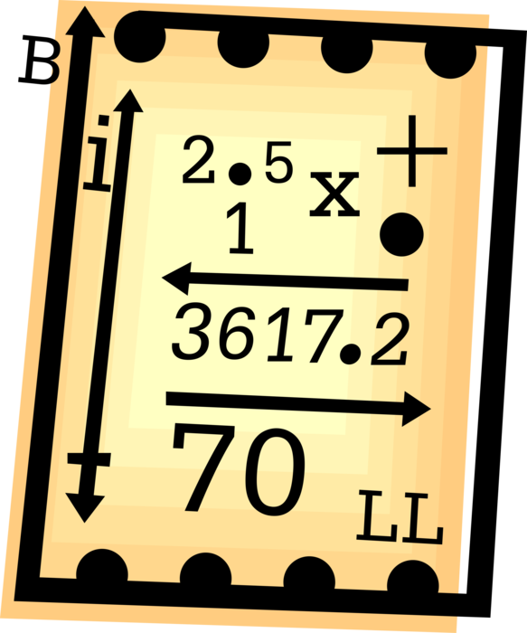 Vector Illustration of Invoice Receipt Record of Sale of Goods or Provision of Service Bill