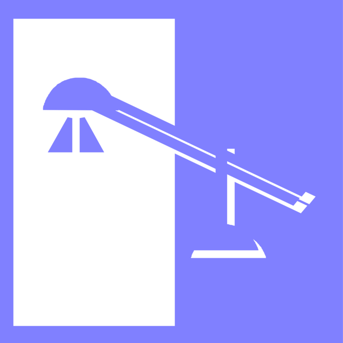 Vector Illustration of Desk Lamp Provides Illuminated Light Source