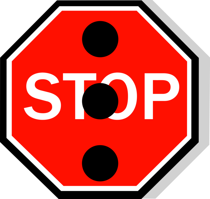 Vector Illustration of Australian Road Sign, Stop Sign