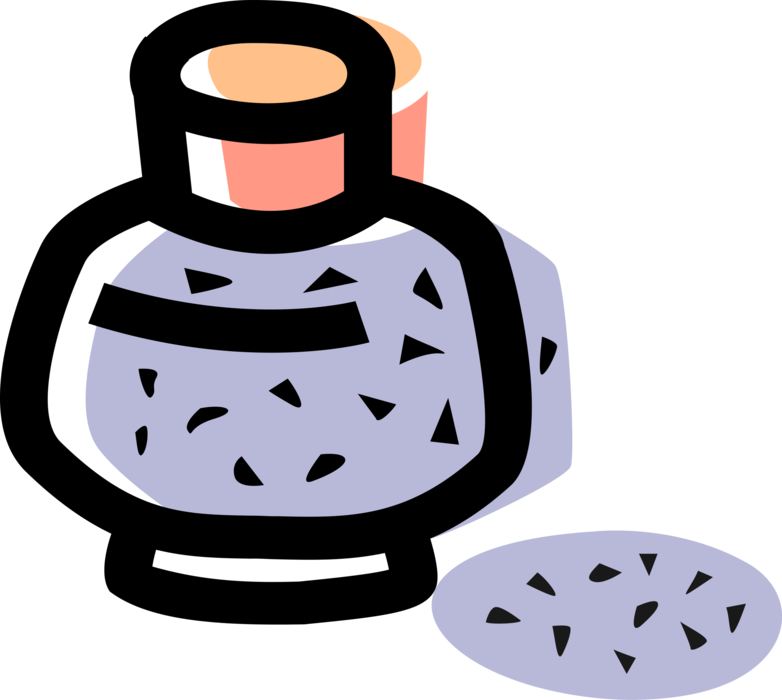 Vector Illustration of Writer's Ink Bottle