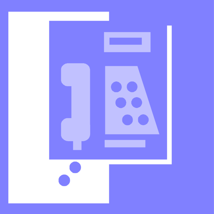 Vector Illustration of Office Telephone Provides Essential Business Telecommunications Services