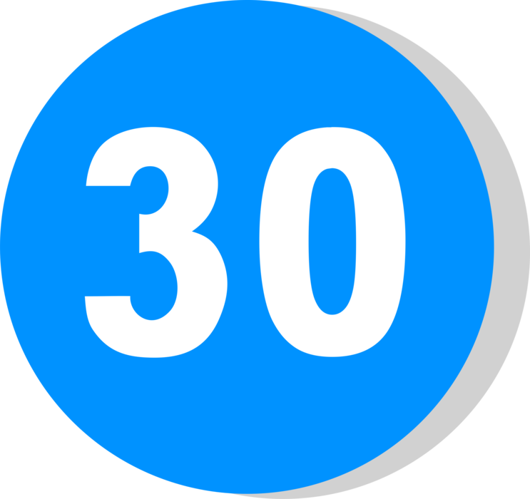 Vector Illustration of European Union EU Traffic Highway Road Sign, Minimum Speed Limit