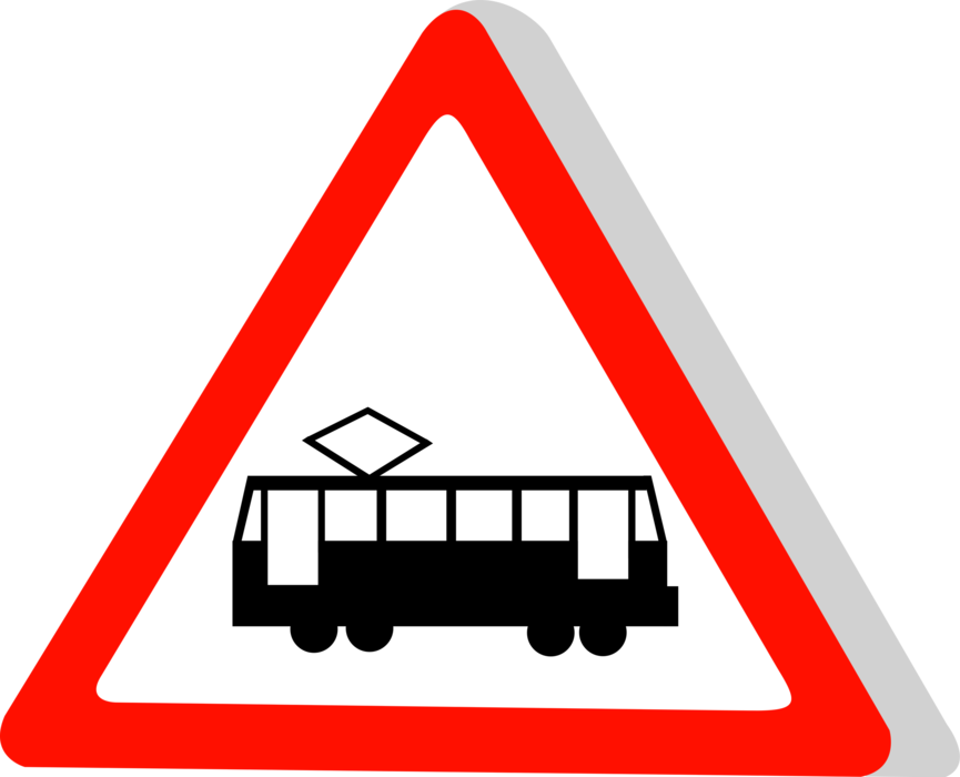 Vector Illustration of European Union EU Traffic Highway Road Sign, Street Car