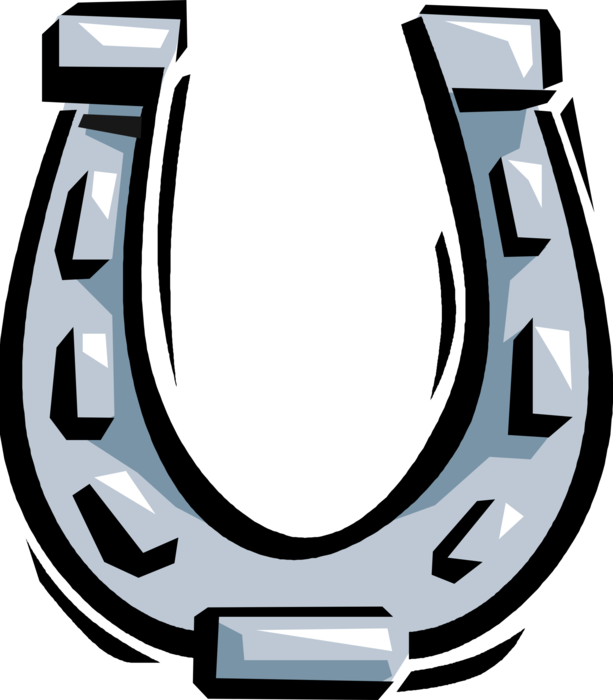 Vector Illustration of Lucky Horseshoe Good Luck Protective Talisman