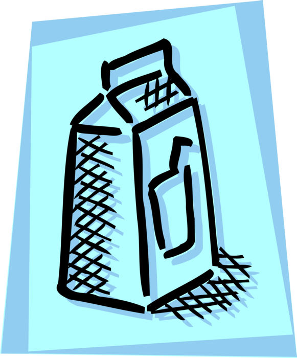 Vector Illustration of Fresh Dairy Milk in Carton