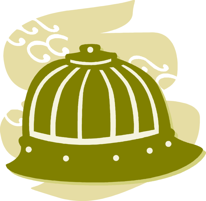 Vector Illustration of Japanese Traditional Battle Helmet Head Covering