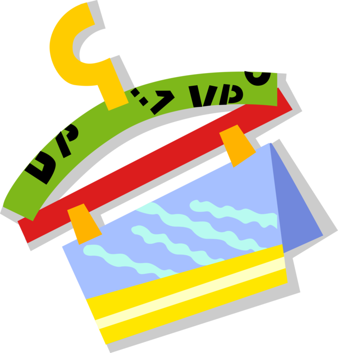 Vector Illustration of Clothes Hanger or Coat Hanger