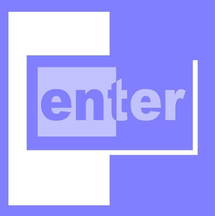 Vector Illustration of Enter Sign
