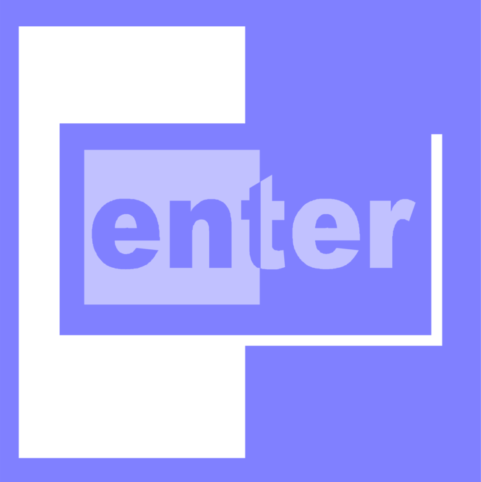 Vector Illustration of Enter Sign