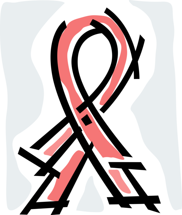 Vector Illustration of Awareness Red Ribbon Symbol for Prevention of Illegal Drug Use, Drunk Driving, and HIV/Aids