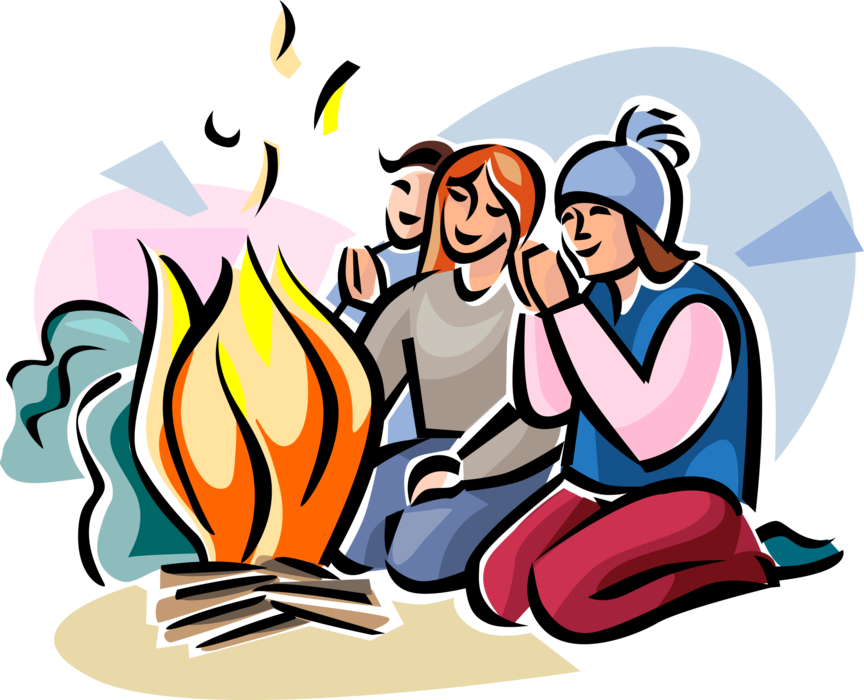 Vector Illustration of Lag BaOmer or Lag B'Omer Bonfire Celebrates Jewish Holiday