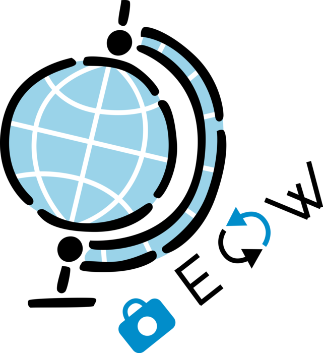 Vector Illustration of Three-Dimensional, Spherical, Scale Model Terrestrial Geographical World Globe