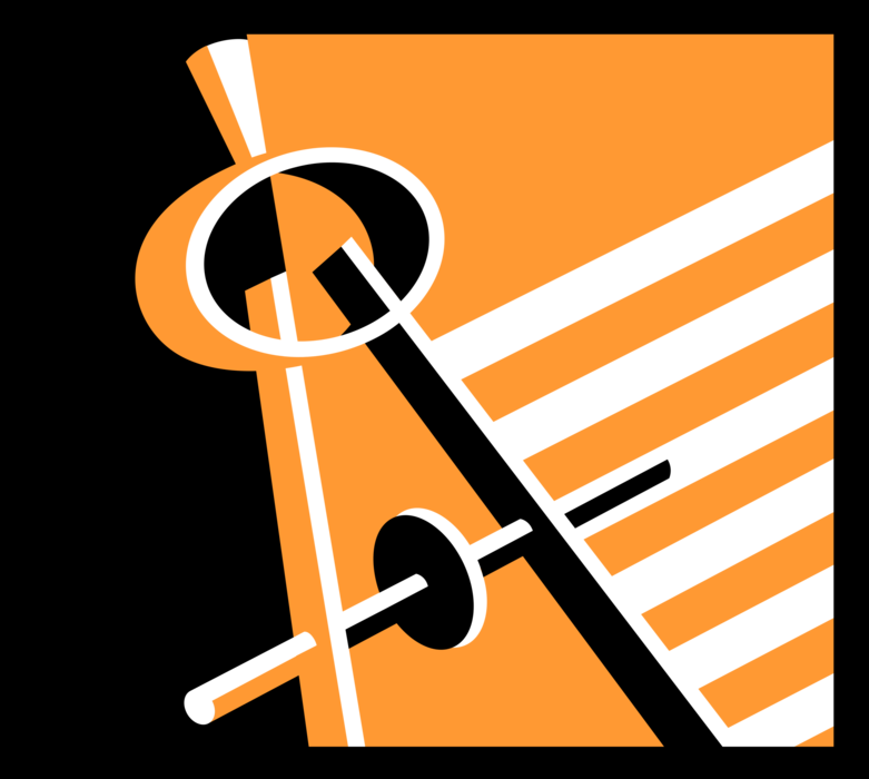 Vector Illustration of Geometry Compass used in Measurement and Navigation