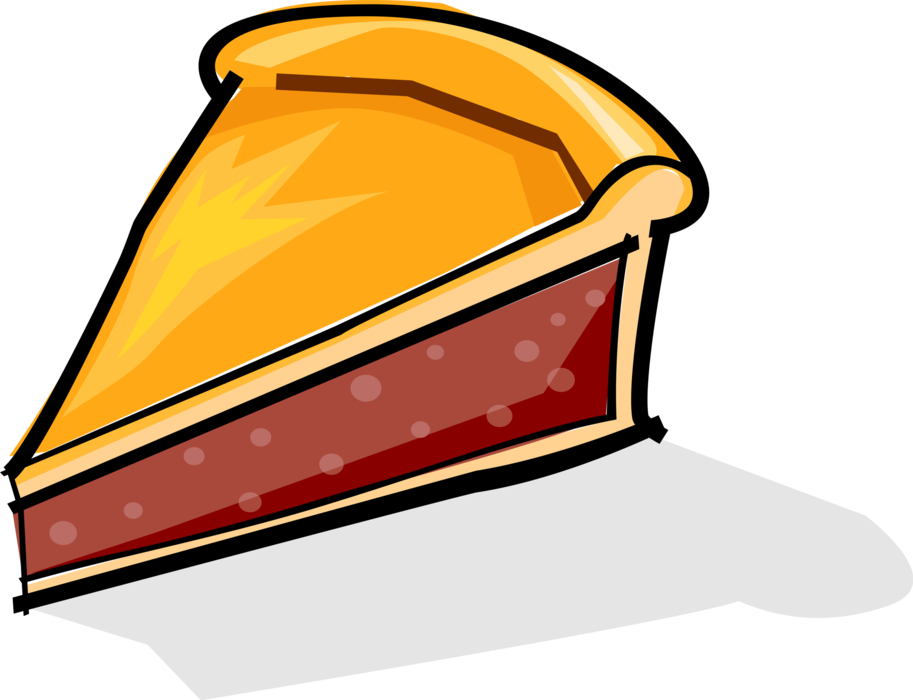 Vector Illustration of Slice of Dessert Pie