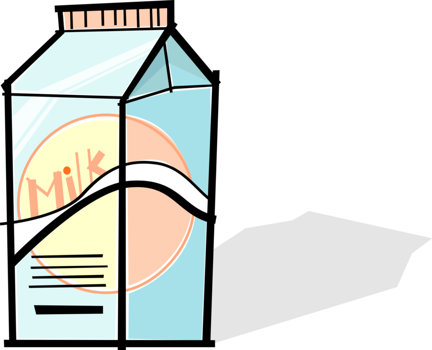 Vector Illustration of Carton of Fresh Dairy Milk