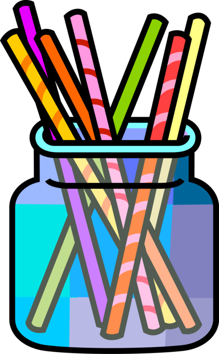 Vector Illustration of Confectionery Candy Cane Peppermint Stick Hard Candies