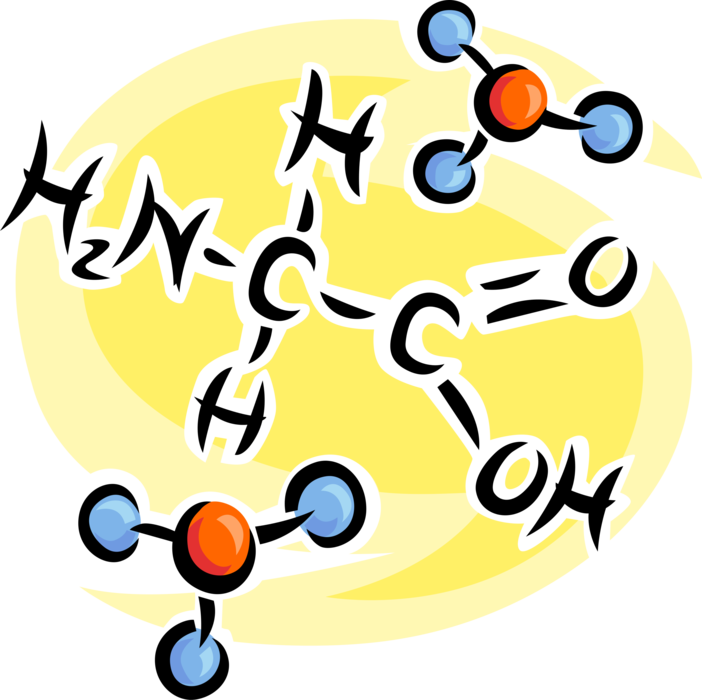 Vector Illustration of Chemistry Science Chemical Compound Molecular Formula