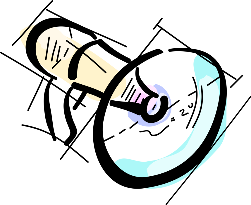 Vector Illustration of Megaphone or Bullhorn to Amplify Voice and Broadcast Message