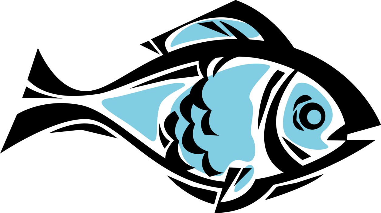 Vector Illustration of Aquatic Marine Tropical Fish