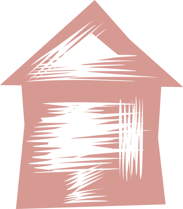 Vector Illustration of Family Home Urban Dwelling House