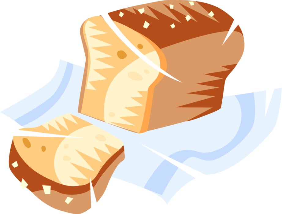Vector Illustration of Loaf of Baked Bread