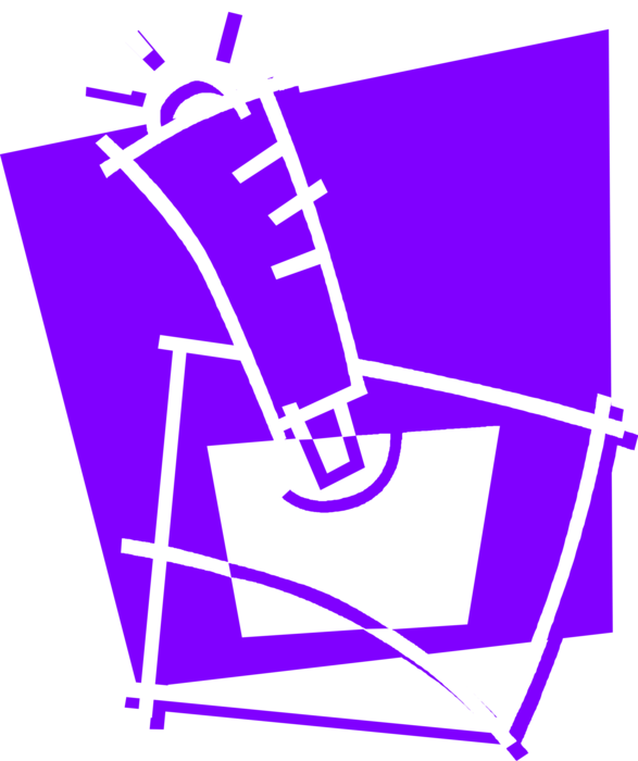 Vector Illustration of Electronic Computer Video Game Joystick Control