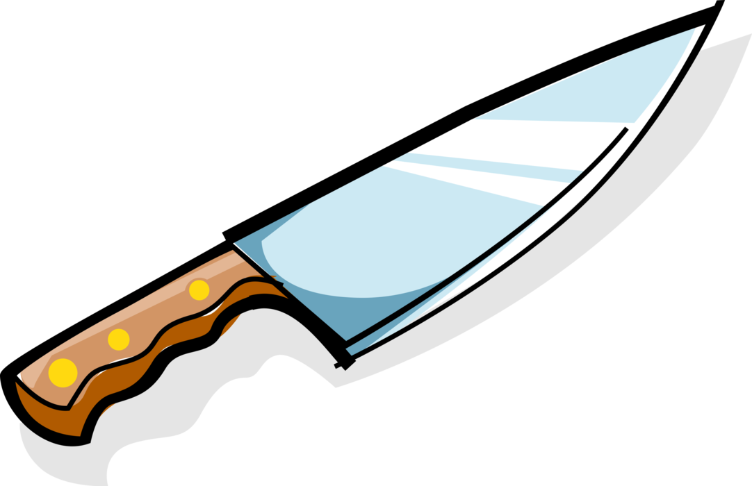 Vector Illustration of Kitchen Carving Knife