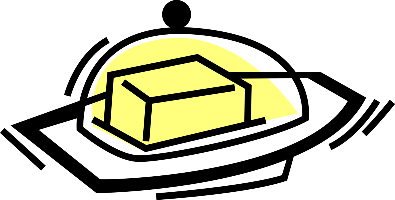 Vector Illustration of Dairy Butter or Margarine Container