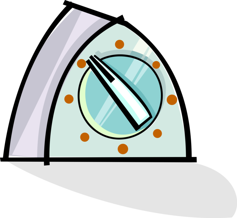 Vector Illustration of Kitchen Mechanical Egg Timer