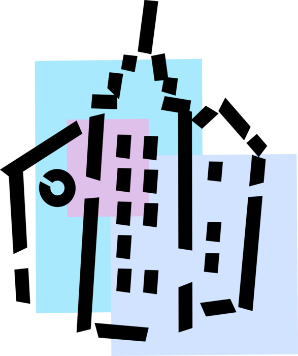 Vector Illustration of Skyscraper City Skyline Buildings