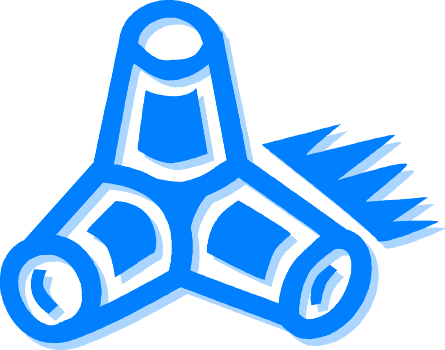 Vector Illustration of Floating Anchored Buoy Marks Maritime Channel or Hazard