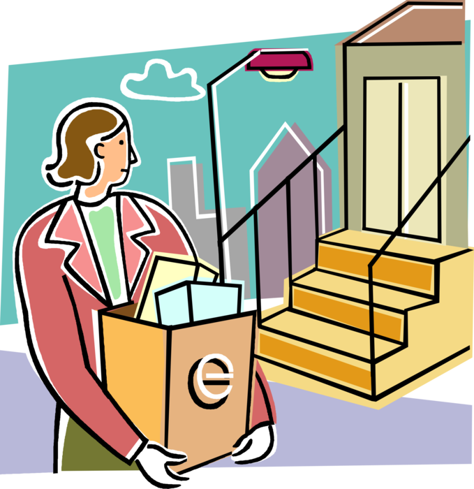 Vector Illustration of Shopper Shops Online for Goods and Services, Picks Up Purchased Items at Retail Store