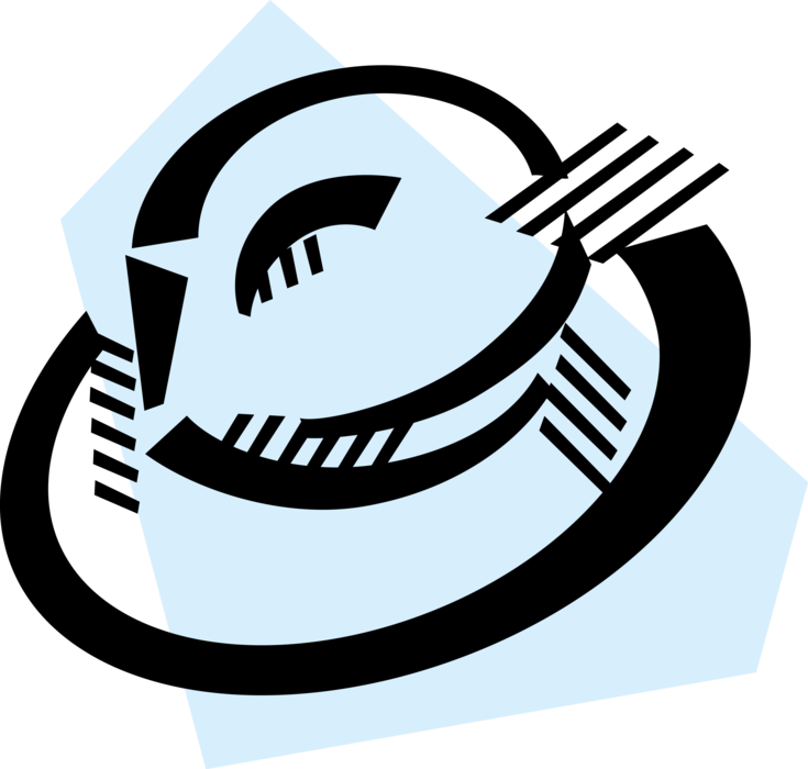 Vector Illustration of Head Covering Fedora Hat Protects Against the Elements